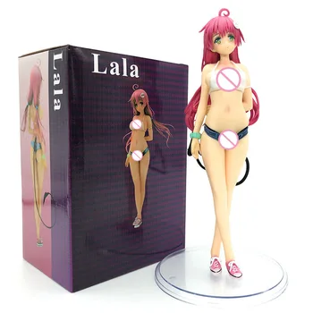 Hot Anime LOVE Ru Darkness Anime Lala Satalin Deviluke Plavky Ver Ocas Stojící Držení těla 21cm PVC Model Panenky Hračky pro Dárky