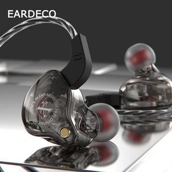 EARDECO Mobilní Drátová Sluchátka Bass 3,5 mm pro Telefonní Sluchátka Stereo V Uchu Sluchátka s Mikrofonem Sluchátka hi-fi Hudební Headset Sport