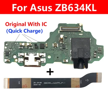 Dock Konektor USB Nabíječka Nabíjecí Port Flex Kabel Desky Telefon Pro Asus Zenfone Max Plus (M2) ZB634KL A001D základní Deska S Flex