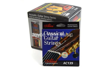 10 Sad Alice AC139-N/H na Klasickou Kytaru Struny, Titanium Nylonové Struny, Postříbřené 85/15 Bronze Wound 1.-6 Strun