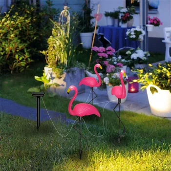 Flamingo Trávník Solární Lampy, Solární Zahradní Světla, Solární zahradní Světla, Vodotěsné Led Světlo Venkovní Solární Světlo pro Zahradní Dekorativní