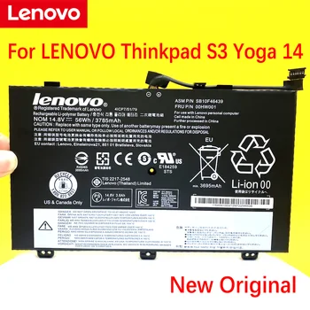 NOVÁ Originální Baterie Notebooku Pro LENOVO Thinkpad S3 Yoga 14 SB10F46438 00HW001 SB10F46439 00HW000