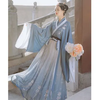Orientální Styl Hanfu Taneční Oblečení Holka Víla Cosplay Asijské Tradiční Hanfu Dámské Klasické Han Dynastie Princezna Kostým