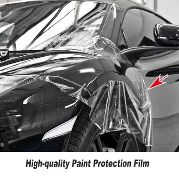 PVC TPH TPU Self Healing PPF Transparentní Auto Proti Poškrábání Laku ochranný Film Pro Auto Balicí Vinyl Velikost:1.52*15m/Role