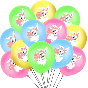 10ks Králík Latex Balon Air Ballon Svatební Balónky Děti Birthday Party Dodávky Šťastný Velikonoční Dekorace Baby Sprcha