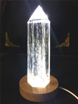 17 cm velký krystal křemene bílé tání kámen crystal lampa obelisk energie krystalu domů feng shui dekorace