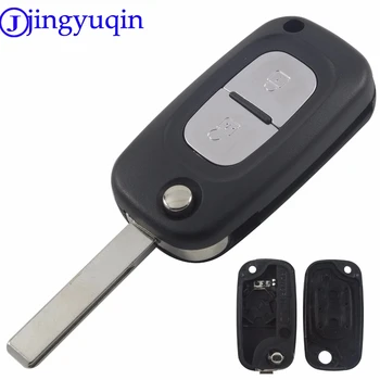 jingyuqin 2 Tlačítko Flip Skládací Dálkový Klíč Shell Fob Případě Pokrytí Pro Renault Clio, Megane, Kangoo, Modus