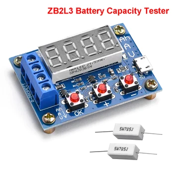 ZB2L3 Kapacita Baterie Tester LED Displej 18650 Lithium Baterie Napájení Test Kapacity Vybití Metr DC4.5-6V