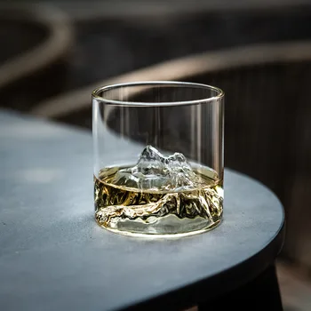Horský Ledovec Whisky Sklo Pohár Whisky-sklenici Vodky Pohár Vína XO Koktejly Shot Sklo Guanshan Fuji umělecká Díla Transparentní