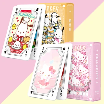 Kawaii Karikatura Hello Kitty Pochacco Poker Anime Jeden Kus Hrací Karty, Hry, Poker, Karty, Deskové Hry, Sběratelské Hračky Dívky Dárek