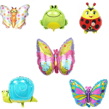 Motýl hliníkové fólie balón, karikatura, zvíře, roztomilý hmyz zvíře balón džungle venkovní párty, narozeniny, party dekorace
