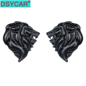 DSYCAR 1ks Odznak Logo Auto Samolepka, Reflexní Auto Obtisk Dekorace Odznak Motocykl Lví Hlava Symbol 3D Kovové přední Sklo Nové