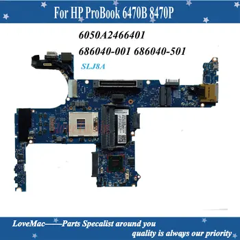 Vysoce kvalitní 686040-001 pro HP Probook 8470P 8470W Notebook základní Deska 686040-501 SLJ8A HM77 PGA989 DDR3 100% testováno