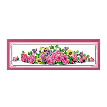 Radost neděli Růže Rostlina, Květina, Ruční 11CT 14CT Vyšívané Čínské Cross stitch Kit diy Dekorativní malby