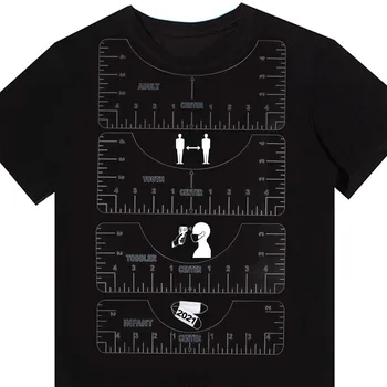4ks/Set T-Shirt Zarovnání Pravítka Pro Vedení Tričko Měření Pravítko S Velikost Grafu DIY Kreslení Šablony Řemeslo Nástroj pro Navrhování