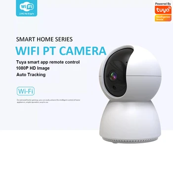 Tuya Smart Home Wifi Krytý PT Kamera MI Auto Tracking Baby Monitor Bezpečnostní Kamery na Ochranu