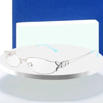 Motýl Slitiny Elegantní Ženy Brýle Rám Ženy Vintage Optické Brýle Plain Oko Box Brýle Rámy Krátkozrakost Brýle