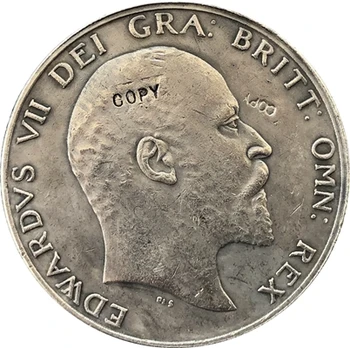 Spojené Království 1909 1/2 Koruna - Edward VII kopie mince