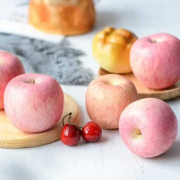 8,5 cm Pěny Ovoce Apple Model Simulace Zelené Jablko Falešné Apple Home Dekor Foto Rekvizity