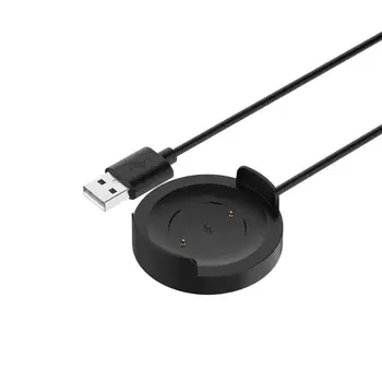 HeroIand 1M USB Nabíjecí Kabel Pro Xiaomi Mi Watch Barva Chytré Hodinky Příslušenství Magnetický Dock Nabíječka Adaptér Kabel černý-Line