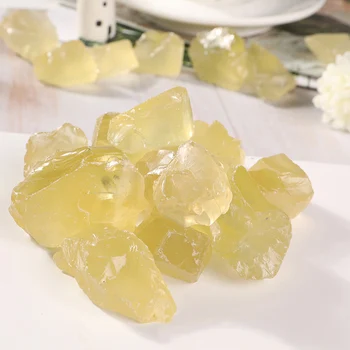 100 g Hrubé Kameny Citrín Přírodní Velké Spadl Krystaly Žlutý Křemen Štěrk, Dekorace pro Akvária, Příslušenství