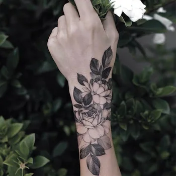 Dočasné Tetování Nálepka Květinové Osobnost Skica Tetování Totem Mužů a Žen Nohu, Paži, Ruku Tetování Tatuajes Temporales