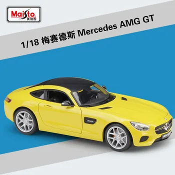 Maisto 1:18 Mercedes Benz AMG GT:SLS:500K Sportovní Vůz Kovový Model Vozu Supercar Odlitek Slitiny Hračky Pro Děti Dárky B453
