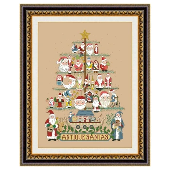 Santa Strom cross stitch kreslené Vánoční balíček 18 karátů 11ct 14ct ložní povlečení bavlněné nitě vyšívání DIY ruční