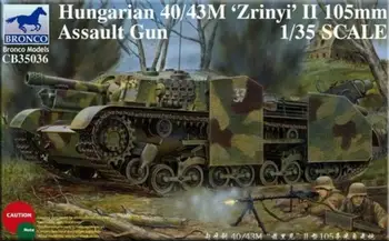 Bronco CB35036 1/35 maďarské 40/43M 'Zrínyi II 105mm Útočná Zbraň