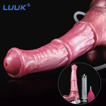 LUUK Dospělý Sex Hračky Realistické Koňské Dildo s přísavkou Zvířat Penis Silikonové Masturbátory Péro anální kolík pro Muže, Ženy