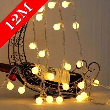 USB/Baterie Napájení LED Kuličková Girlanda Světla Venkovní Vodotěsné Řetězec Víla Lampa Vánoční Dovolenou Svatební Party Dekorace Světla