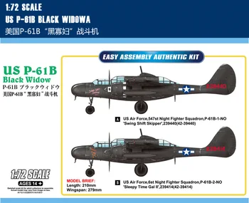 HobbyBoss 87262 1/72 NÁS P-61B Black Widow-Scale Model Kit