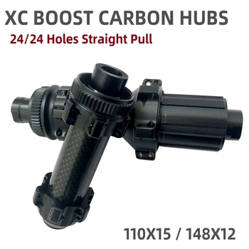 XC Boost 24 Děr Kolo Carbon Náboje MTB Náboje 4 utěsněná Ložiska Nápravy 110/148 Horské Kolo Kotoučové Brzdy Hub Shimanoo 11 Speed