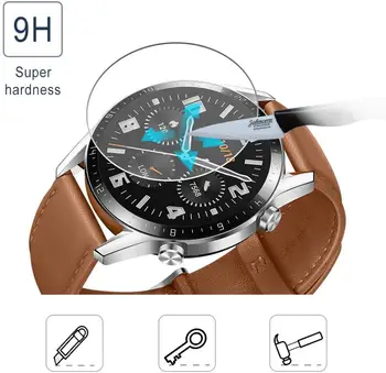 Pro Huawei Watch GT2 46 MM HD Jasné, Tvrzené Sklo, Ultra-tenké 9H 2.5 D Premium Screen Protector Film pro Huawei Watch GT 2e 46mm