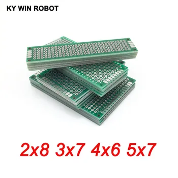 20ks 5x7 4x6 3x7 2x8 cm Pcb Oboustranné Mědi Prototyp Univerzální PCB Deska pro Arduino