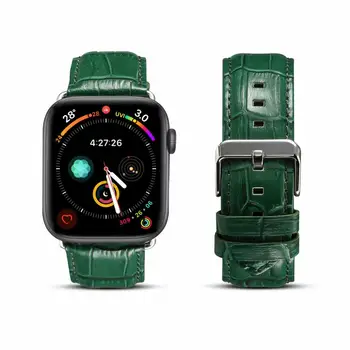 38 /40 /42 /44 mm iWatch Watchband Pravé Kůže Krokodýlí Vzor Hodinky Popruh Pro Apple Watch Série 1 2 3 4 5 6 SE Kapela