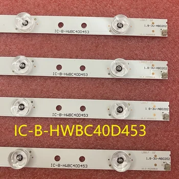 Sada 4ks LED bar Pro IC-B-HWBC40D453 Bush 40/233FDVD S4-Z5-V3-2 40/233F 40/233I V400H1J V400HJ6-PE1 40F21B-FHD 40F22B-FHD