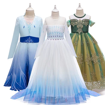 2020 Dívky Princezna Šaty Děti Fancy Šaty Šaty Pro Dívky Cosplay Kostým Děti, Narozeninové Party Oblečení