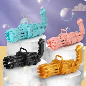 Bubble Stroj, Automatická Bublina Zbraň Hračky Letní Mýdlo Vodní Bublina Stroj Na 10-Ti Jamkové Automatické Bubble Pistole Hračka Pro Děti