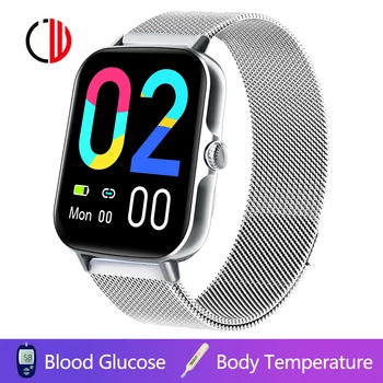 CZJW Smartwatch Krevní Glukózy Fitness Tracker 2022 Nové Muže Chytré Hodinky Tělesné Teploty Volání Bluetooth Pro Android, IOS HUAWEI XI