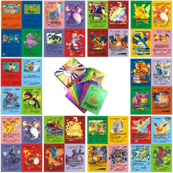 Pokemon Gold Foil Karet Album Mikina Složku Hry, Hračky, Hrací Obchodní Němčina Španělština Espanol DropShipping Velkoobchod