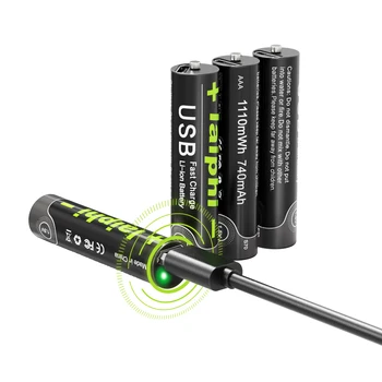 AA baterie 3000mah dobíjecí lithium-iontová baterie AAA1110mwh 1,5 V USB rychlé nabíjení lithium-iontová baterie