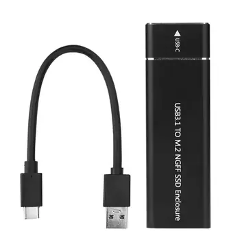 USB 3.1 Typ-C Na M. 2 NGFF SSD Krytu Pevného Disku, Diskové Pole 6Gbps Vnější Kryt Případě Pro M2 SATA SSD, USB 3.1 2260/2280