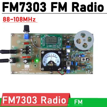 FM7303 Rádio Rady LDC Digitální Frekvenční Modulace Radio Deska Stereo dekódování DIY FM Rádio 88~108MHz