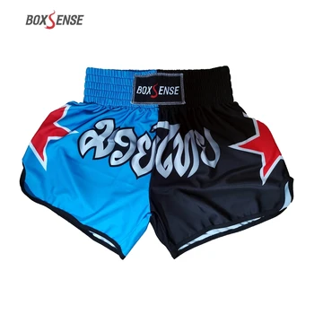 Pánské Boxerské Kalhoty Tisk MMA Šortky Kickbox Boj Ukotvení Krátké Muay Thai Boxerské Šortky Oblečení Sanda Levné Mma Šortky