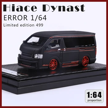 404 1/64 Toyota Hiace Dynast Matné Černé Pryskyřice Model Auta Kolekce Limited Edition