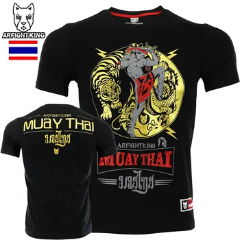 MMA Tričko Rashguard Dragon Tiger Muay Thai Jersey Elastické Král Boxu Komprese Muaythai T Košile Fitness Camiseta Workoutwear