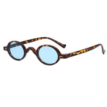 Malé Kulaté Sluneční Brýle, Ženy Módní Značky Návrhář Vintage Sluneční Brýle Žena Černá Modrá Punk Nail Retro Oculos De Sol