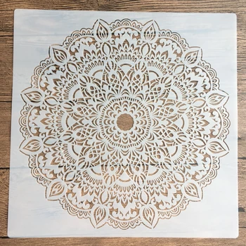 30 *30 cm velikost diy řemeslo mandala formy pro malování šablon razítkem foto album reliéfní papírové karty na dřevo, textilie,stěny šablony