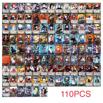 110Pcs/set Naruto Flash Karty Uzumaki Naruto, Sasuke Itachi Akatsuki Pěti Kage Hra Anime Kolekce Karty, Dar, Hračky pro Přátele